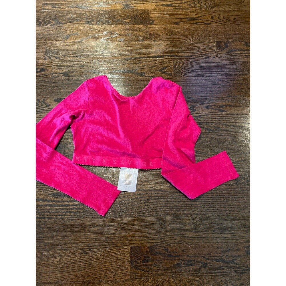 Fenty Savage X Pink Long Sleeve Knit Top & Pants - Top Large/ Botton- Medium)
